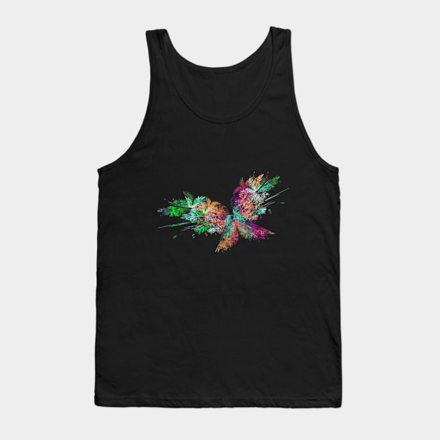 Vibrant Butterfly Tank Top by Lynn